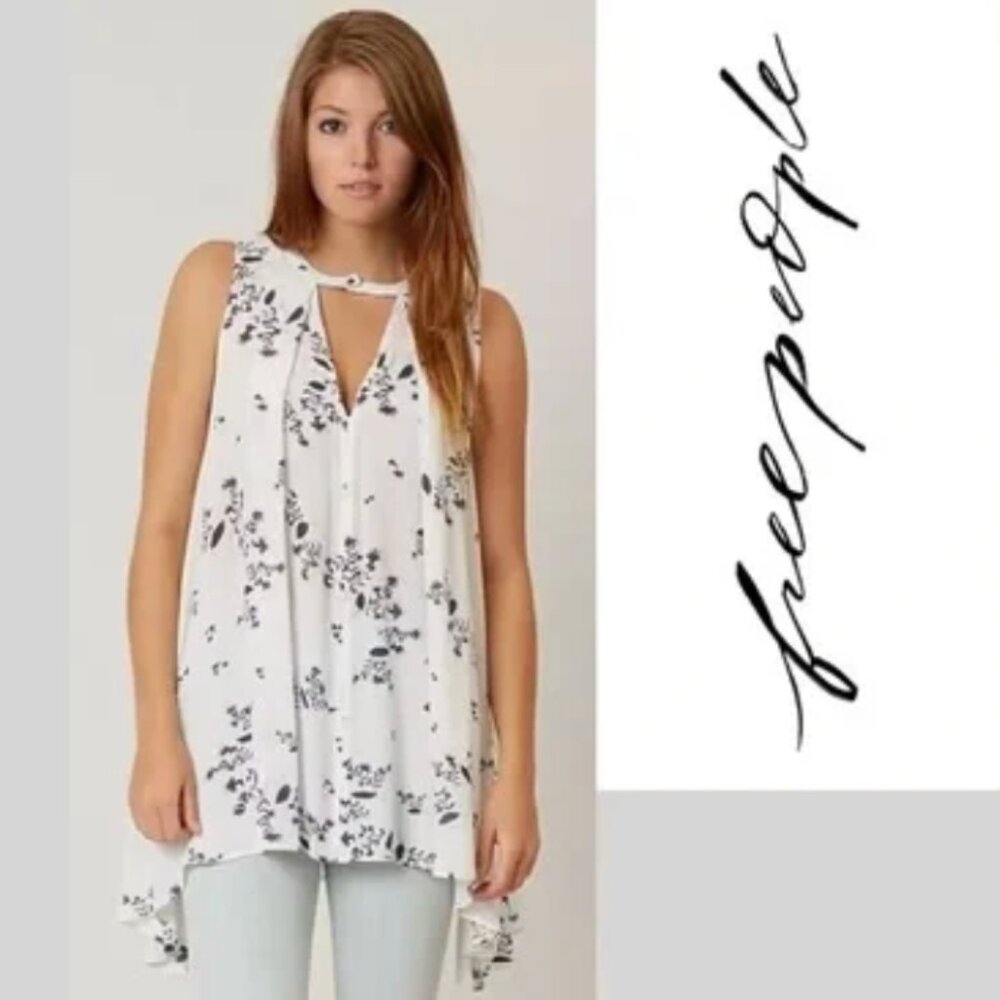 Free People - Sleeveless Tunic/Dress with Keyhole Front - Picture 4 of 8